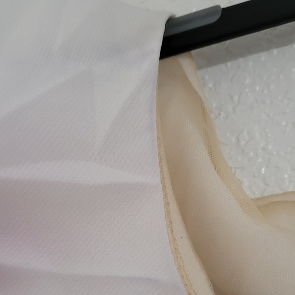 Women's L'atiste Applique Embroidery Floral Ruffle White Mini‎ Dress - Picture 7 of 10